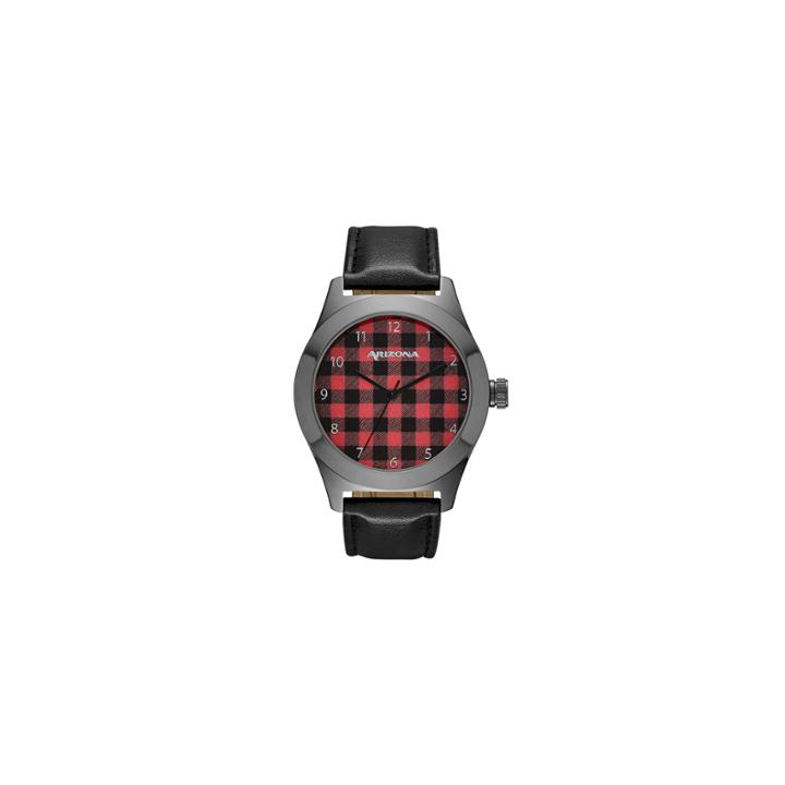 Arizona Mens Black Strap Watch-fmdarz522