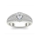 Womens 1 Ct. T.w. Round White Diamond 14k Gold