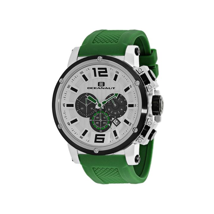 Oceanaut Mens Green Strap Watch-oc2143