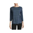 Made For Life 3/4 Sleeve Crew Neck T-shirt-petites