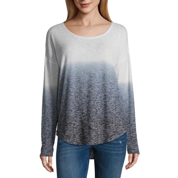 Arizona Dip Dye Knit Top- Juniors