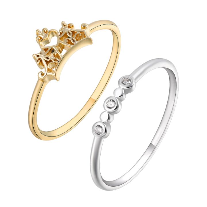 Disney Disney Womens Genuine Clear Silver Over Brass