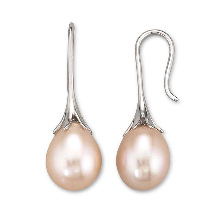 Gray Cultured Freshwater Pearl Drop Earrings