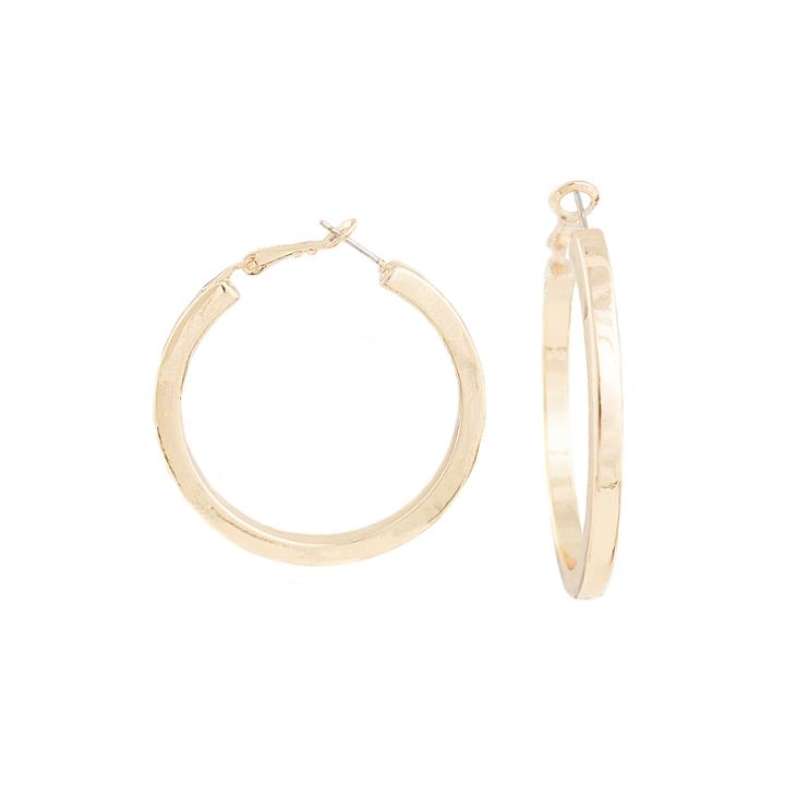 A.n.a Gold-tone Large Hoop Earrings