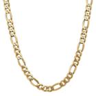 14k Gold Solid Figaro 26 Inch Chain Necklace