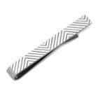 Stainless Steel Etched Chevron Tie Bar