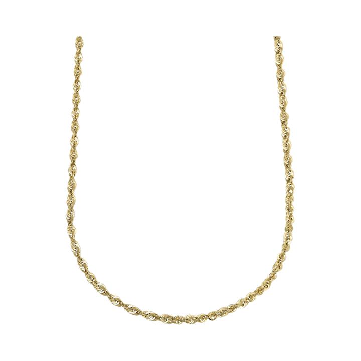 10k Yellow Gold Hollow 20 Rope Chain