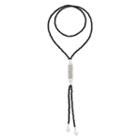 Vieste Black And White Bead Y-necklace