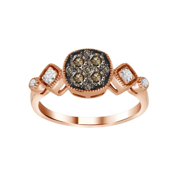 Womens 5/8 Ct. T.w. White Diamond 14k Gold 3-stone Ring