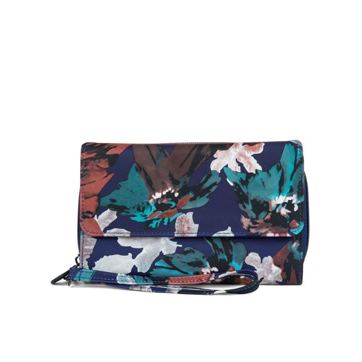 Mundi Big Fat Wallet Indigo Floral