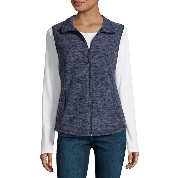 St. John's Bay Active Fleece Vest - Tall