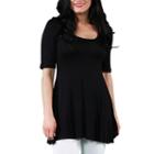 24/7 Comfort Apparel 3/4 Sleeve Tunic Top