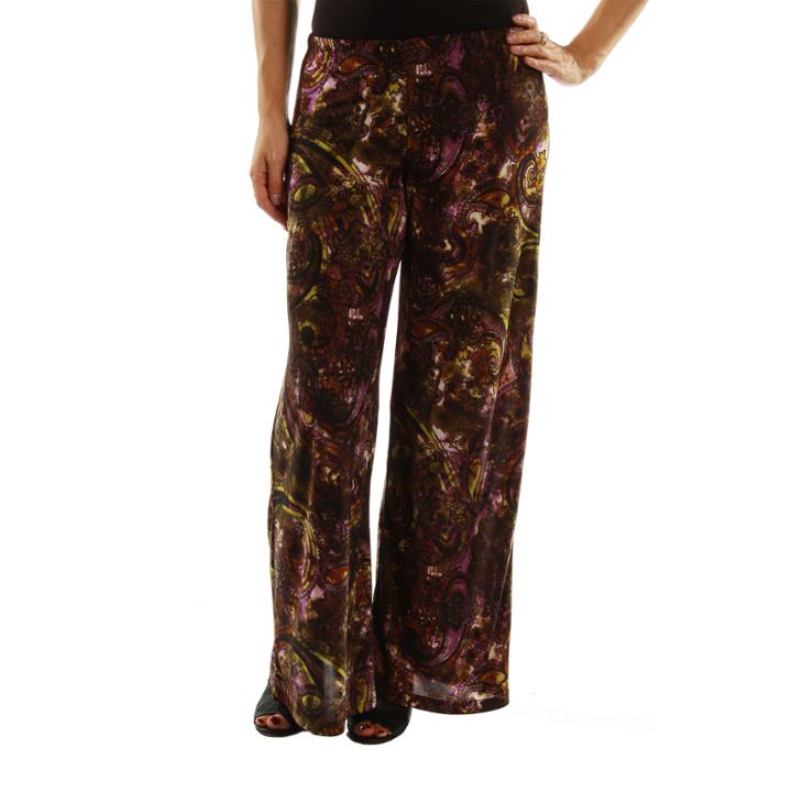 24/7 Comfort Apparel Elegance With Effort Palazzo Pants