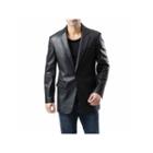 Bgsd Men's Nicholas Classic One Button Lambskin Blazer - Big And Tall