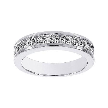Lumastar1 Ct. T.w. Diamond 14k White Gold Semi-eternity Ring