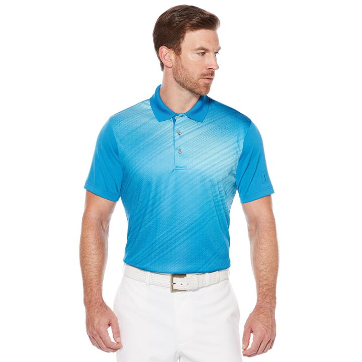 Pga Tour Pro Series Short Sleeve Ombre Doubleknit Polo Shirt