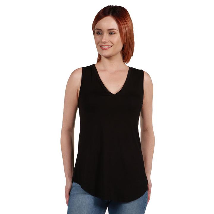 24/7 Comfort Apparel Avery Sleeveless Tunic Top