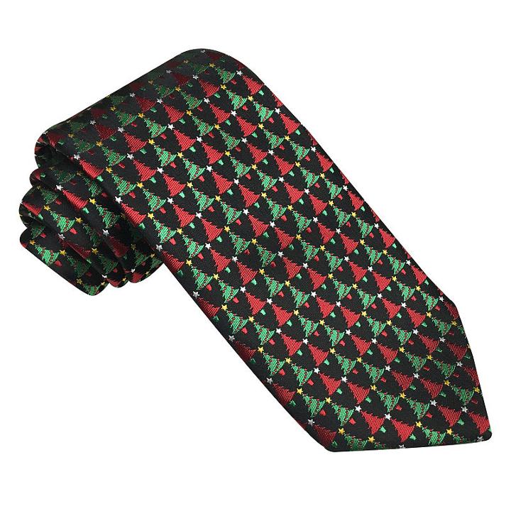 Hallmark Woven Small Christmas Trees Tie