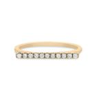 Womens 1/8 Ct. T.w. Genuine Round White Diamond 14k Gold Stackable Ring