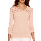 A.n.a Long-sleeve Lace Shoulder T-shirt