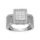 1 Ct. T.w. Diamond Bridal Ring 10k White Gold