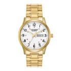 Citizen Mens Gold-tone Stainless Steel Expansion Strap Watch Bf0612-95a