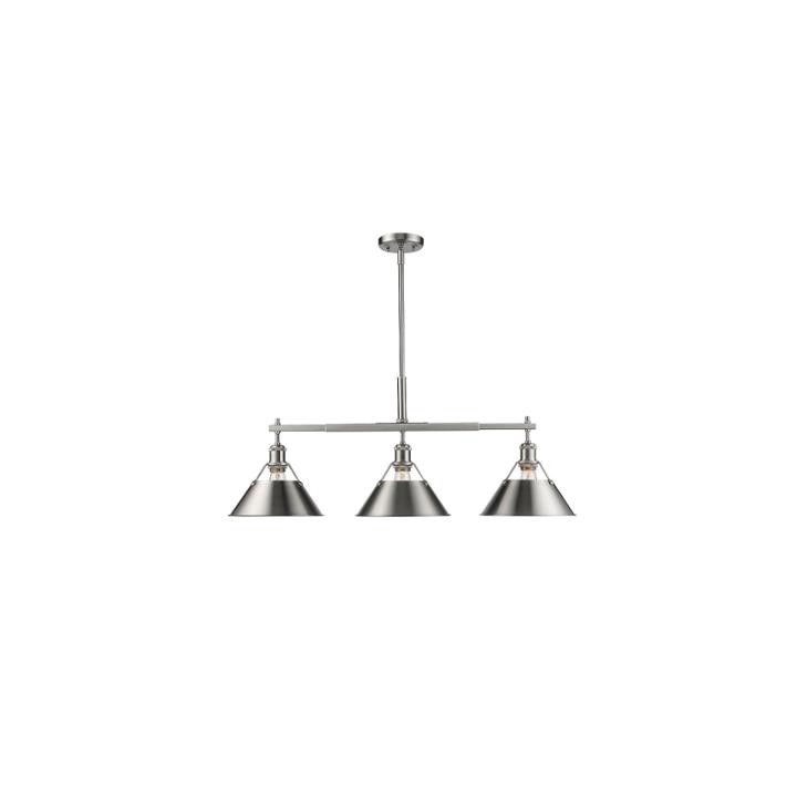 Orwell Linear Pendant In Pewter