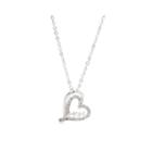 City By City Cubic Zirconia Mom In Heart Pendant Necklace