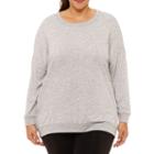 Xersion Long Sleeve Lounge Pullover - Plus
