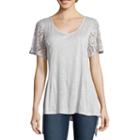 Coffee & Cake Short-sleeve Lace T-shirt