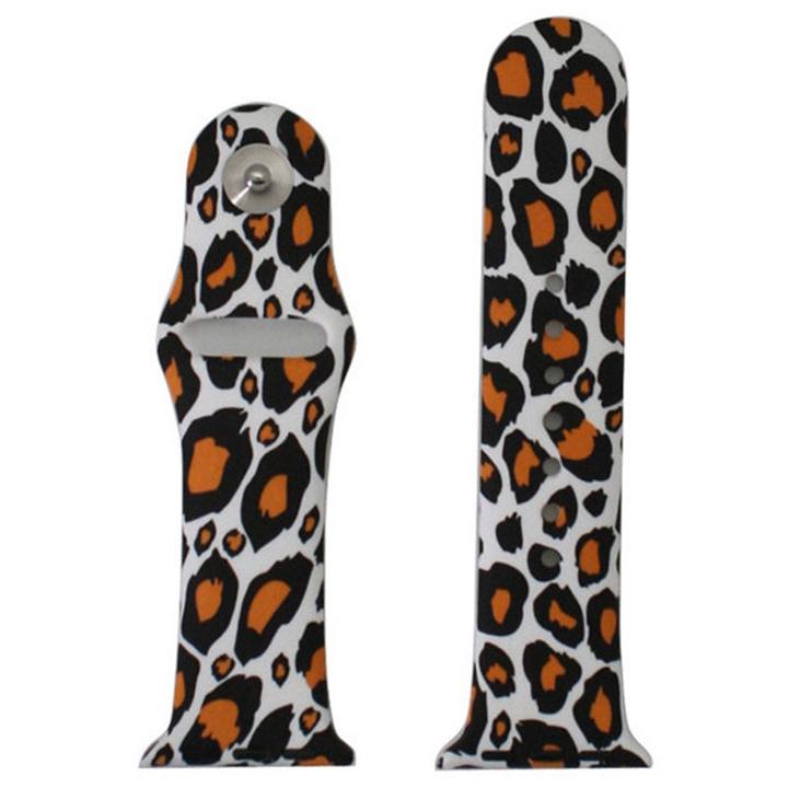 Olivia Pratt Compatible With Apple Watch Unisex Brown Watch Band-8844cheetah42