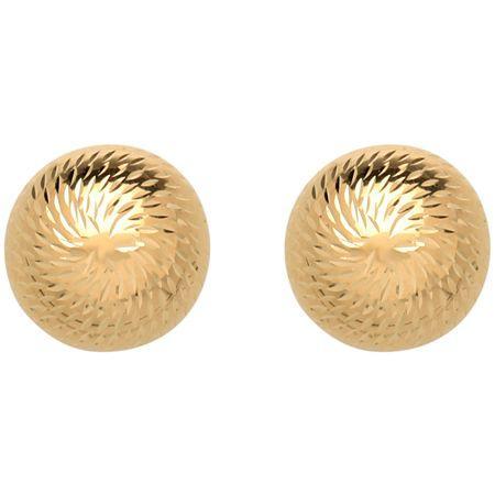 10k Gold Dome Button Earrings
