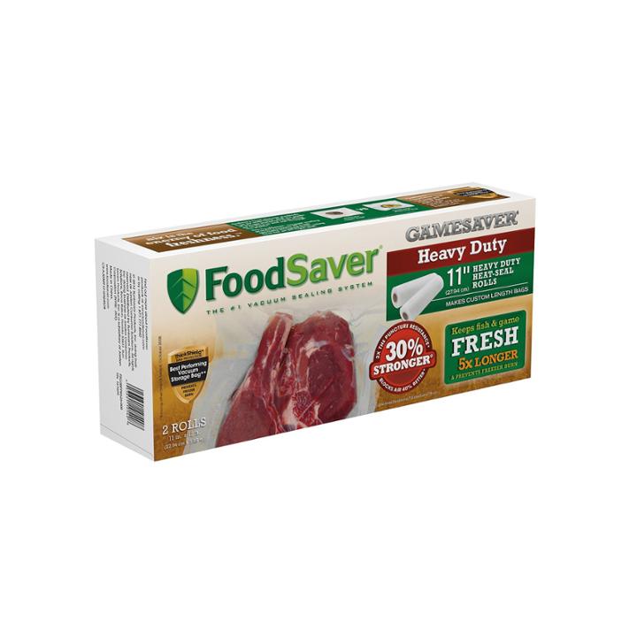 Foodsaver Gamesaver 2-pk. 11x12' Heavy-duty Heat-seal Gallon Rolls