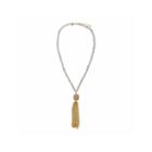 Natasha Beaded Crystal Gold-tone Necklace