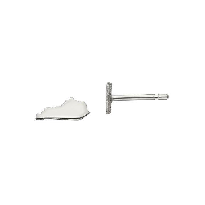 Personalized Sterling Silver Kentucky Stud Earrings