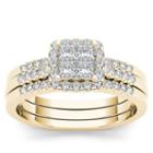 Womens 1/6 Ct. T.w. White Diamond 10k Gold Engagement Ring