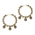 Aris By Treska Gold-tone Textured Hoop Earrings