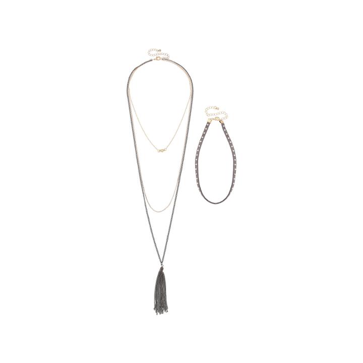 Decree Womens 2-pc. Necklace Set