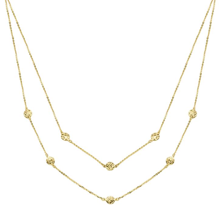 Womens 10k Gold Strand Necklace