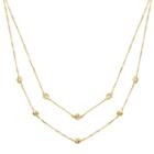 Womens 10k Gold Strand Necklace