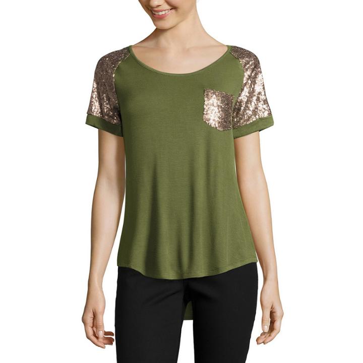 Self Esteem Short Sleeve Round Neck T-shirt-juniors
