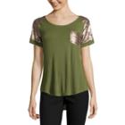 Self Esteem Short Sleeve Round Neck T-shirt-juniors