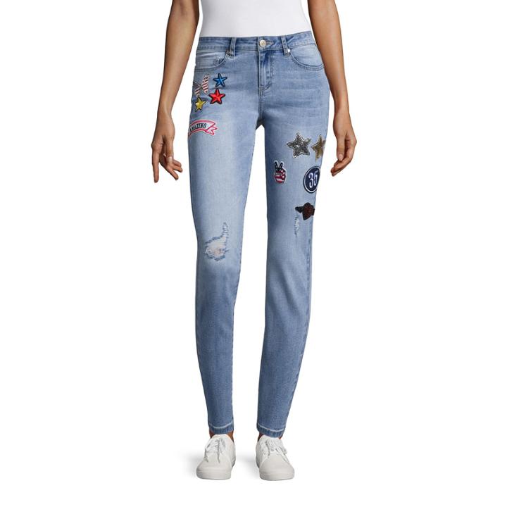 I Jeans By Buffalo Americana Patch Skinny Jeans
