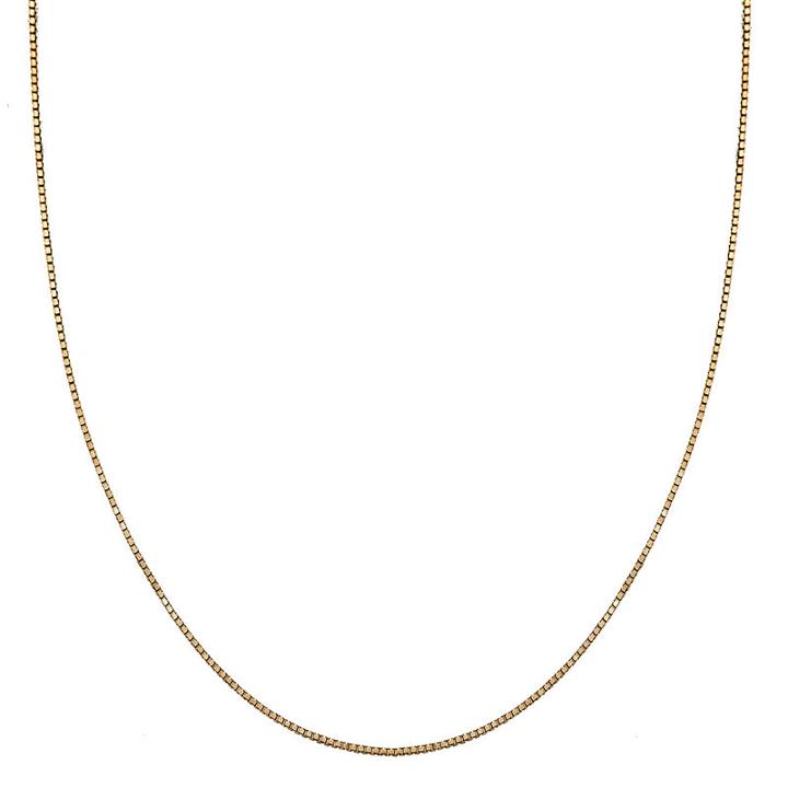Silver Treasures Gold Over Silver 18 Inch Chain Necklace