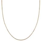 Silver Treasures Gold Over Silver 18 Inch Chain Necklace