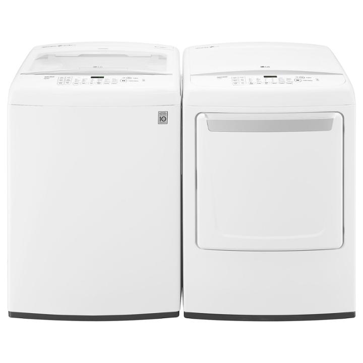 Lg Energy Star 4.5 Cu. Ft. Ultra Large Capacity High Efficiency Top Load Washer With Front Control Design - Wt1501cw