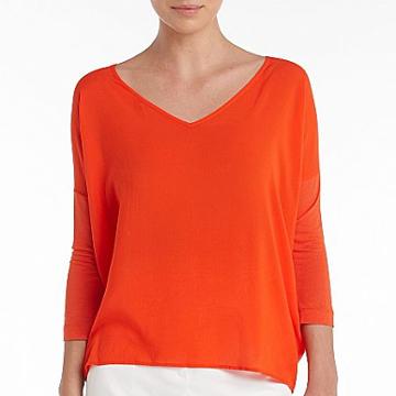 MNG by Mango® Oversized Blouse Orange