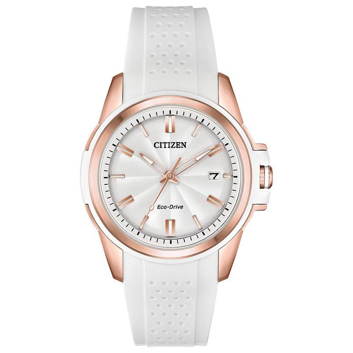 Drive From Citizen Womens White Strap Watch-fe6136-01a