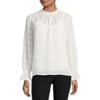 Liz Claiborne Short Sleeve Woven Blouse-talls