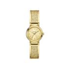 Caravelle New York Womens Gold-tone Stainless Steel Bangle Watch 44l164
